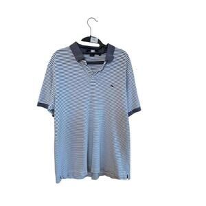 Vineyard vines by shep & lan Polo Mens size large striped Cotton Golf Rugby